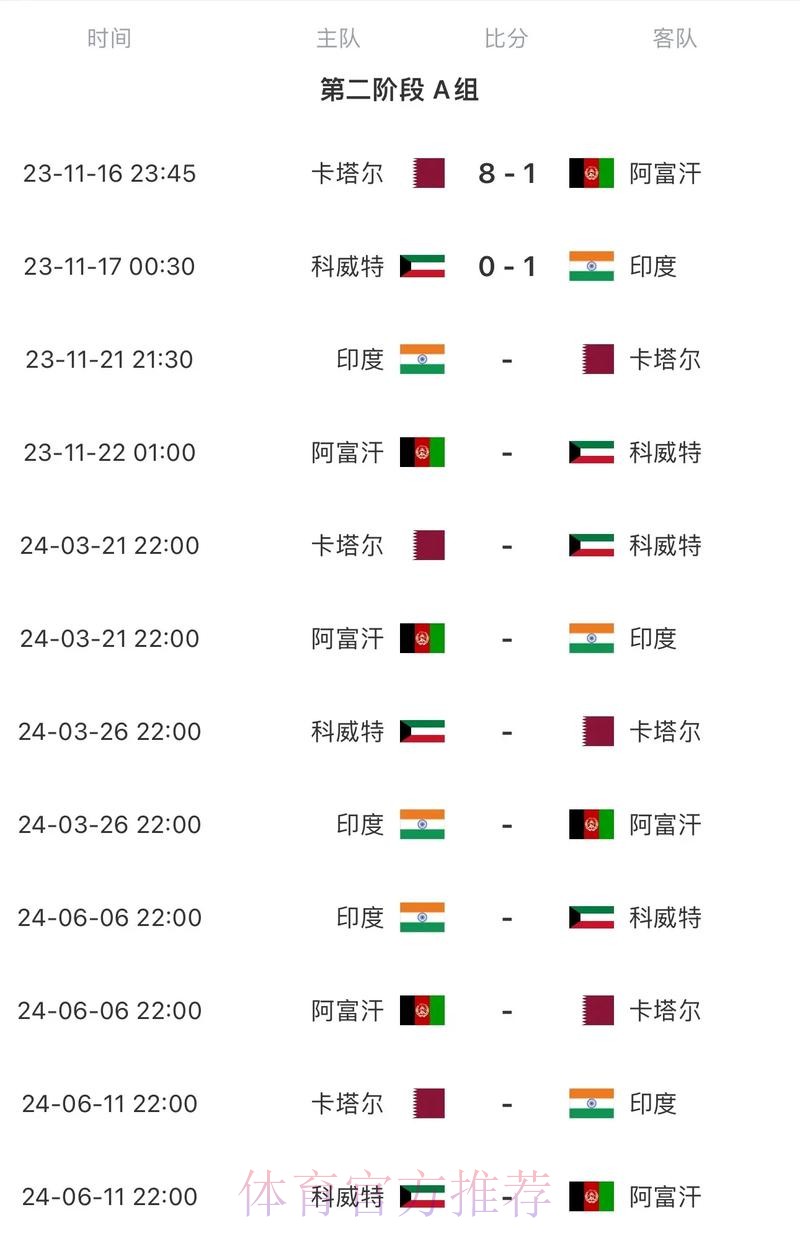 2026世界杯每日赛程中国时间实时赛程官网入口