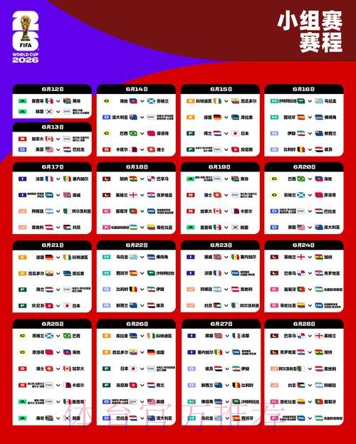 2026世界杯完整赛程一览实时赛程怎么查